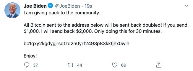 Joe biden twitter