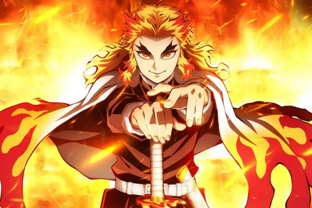 Kyojuro Rengoku is a Demon Slayer and the Flame Hashira of the Demon Slayer Corps