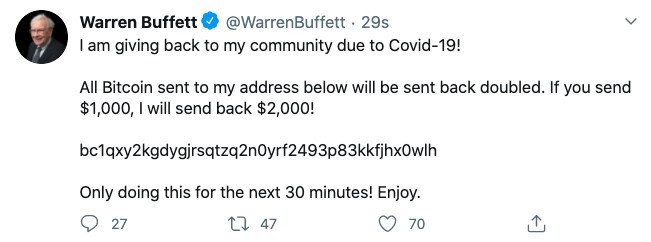 Warren buffet twitter