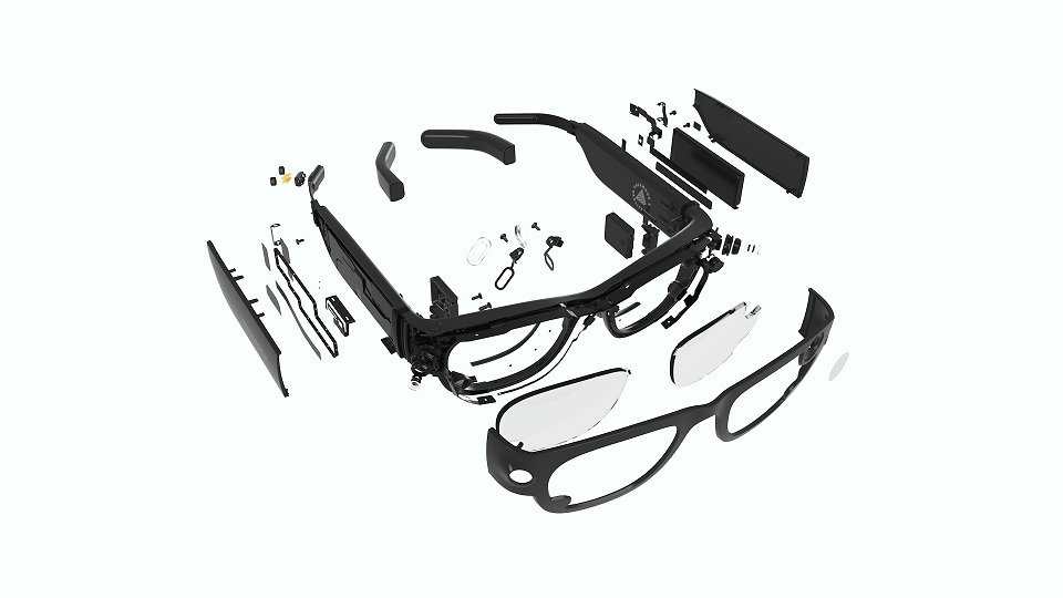 Project Aria rendered glasses