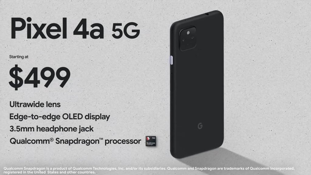 Google pixel 4a 5g