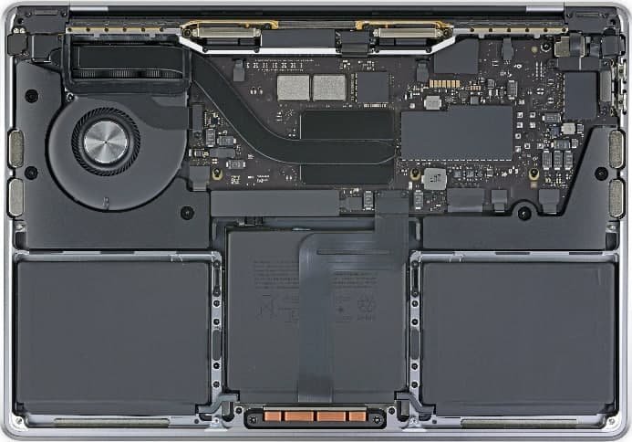 New M1 MacBook's teardown by iFixit shows how similar they really are ...