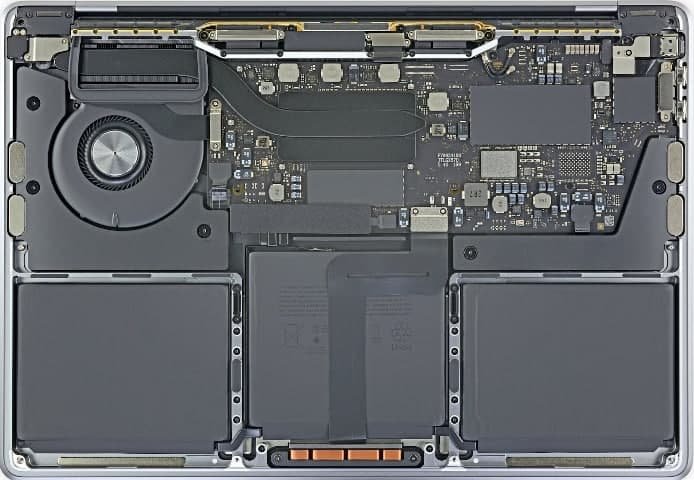 New M1 MacBook's teardown by iFixit shows how similar they really are ...