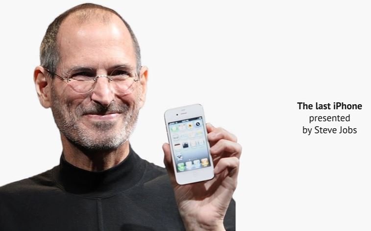 The last iPhone presented by Steve Jobs
