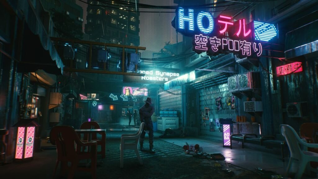 cyberpunk 2077 in-game footage