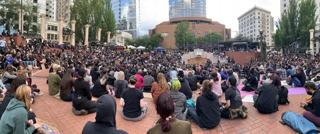 Peaceful Protest at Portland