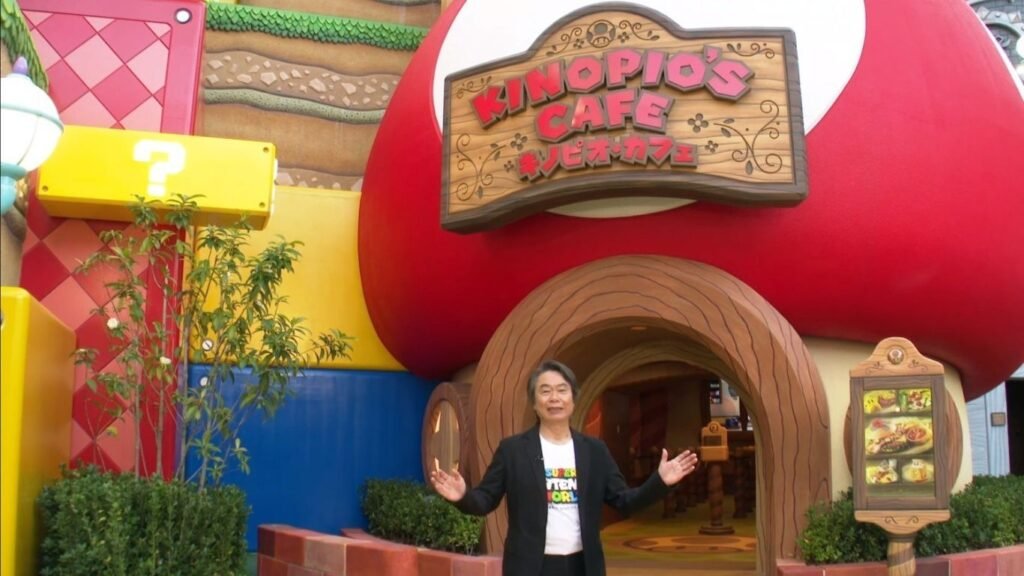 super nintendo world theme park view