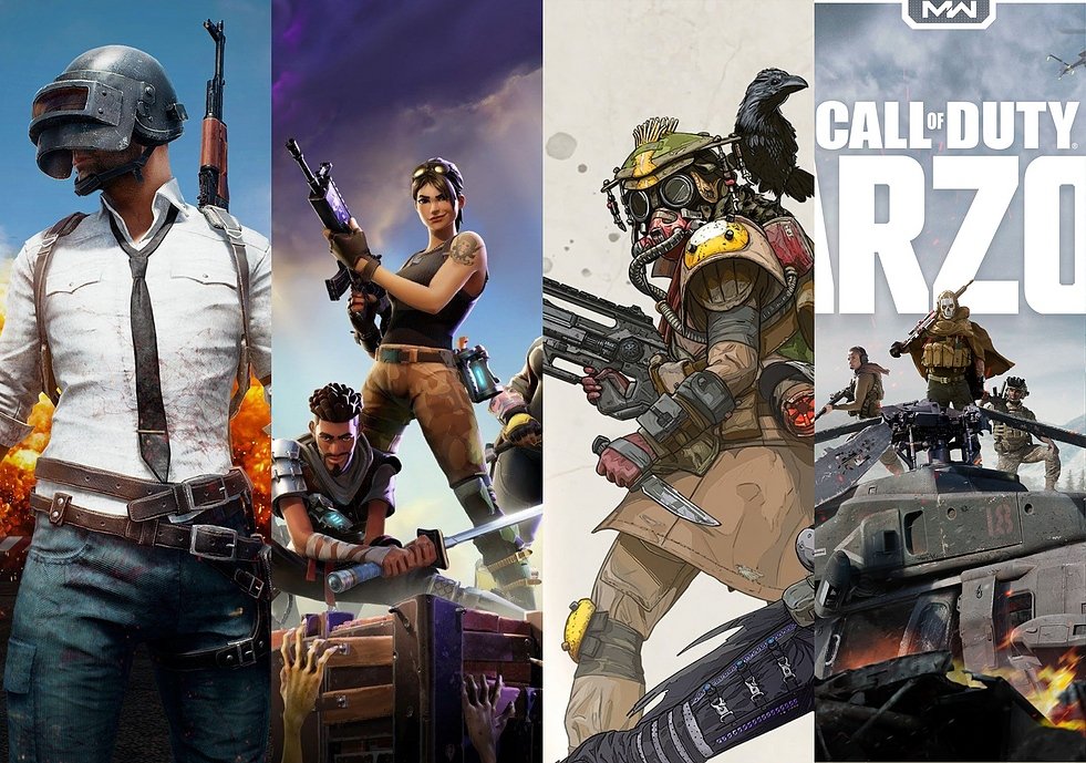 Warzone Apex Legends PUBG Fortnite