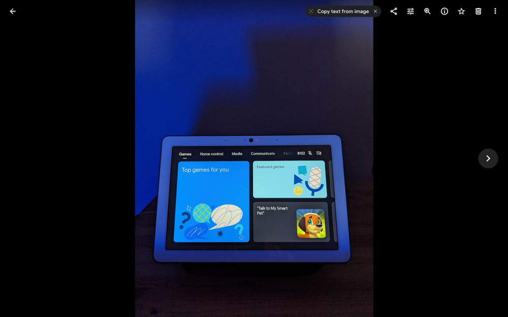 Google Lens with OCR in Google Photos web version