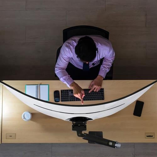 HX Desk Monitor Arm with HD Pivot top view