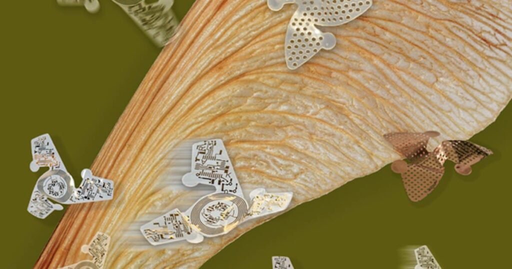Microflier – Swarms of Tiny Flying Microchips, Size of a Grain of Sand